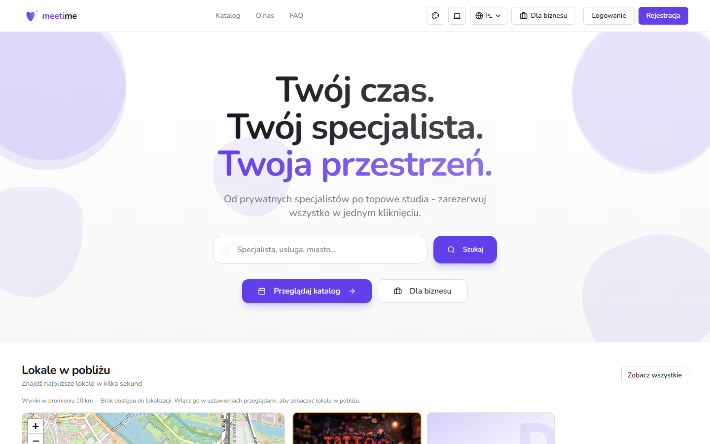 Meeti Me - platforma webowa
